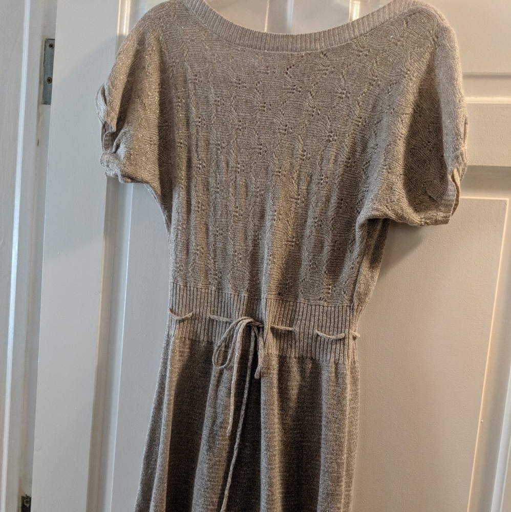 Very cute ladies sweater dress with front tie